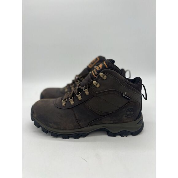 Timberland Men’s Mt. Maddsen Mid Waterproof Hiking Boots Brown NWOB Size 12 Wide - Picture 1 of 9